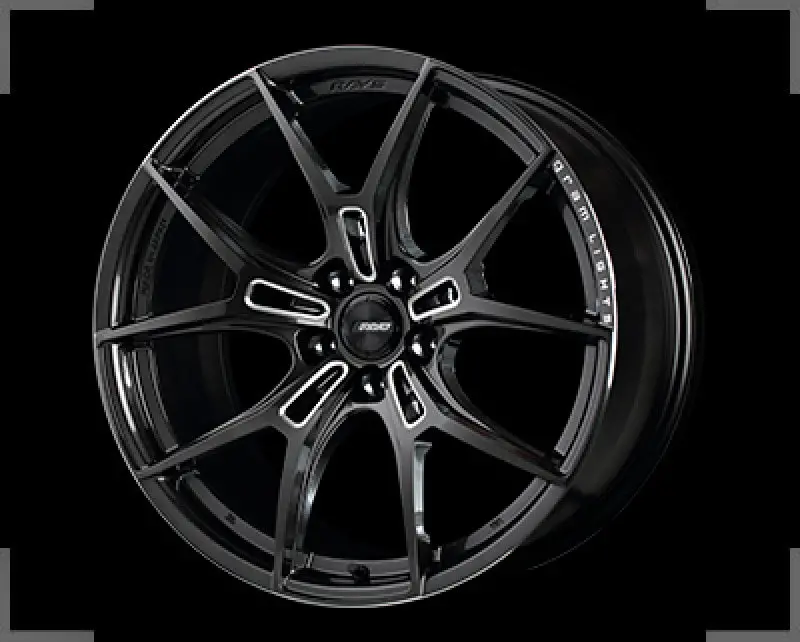 Gram Lights 57Fxz Forged Alloy Wheel: 20X11", +18 Offset, 5X114.3, Super Dark Gunmetal With Machined Lip 1