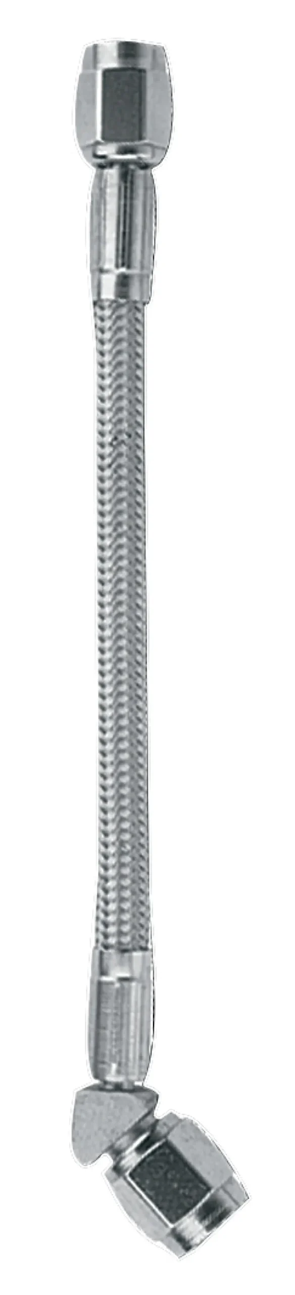 Fragola -3An Clear-Covered Hose Assembly – Straight-To-45° Fitting, 12-Inch Length 1