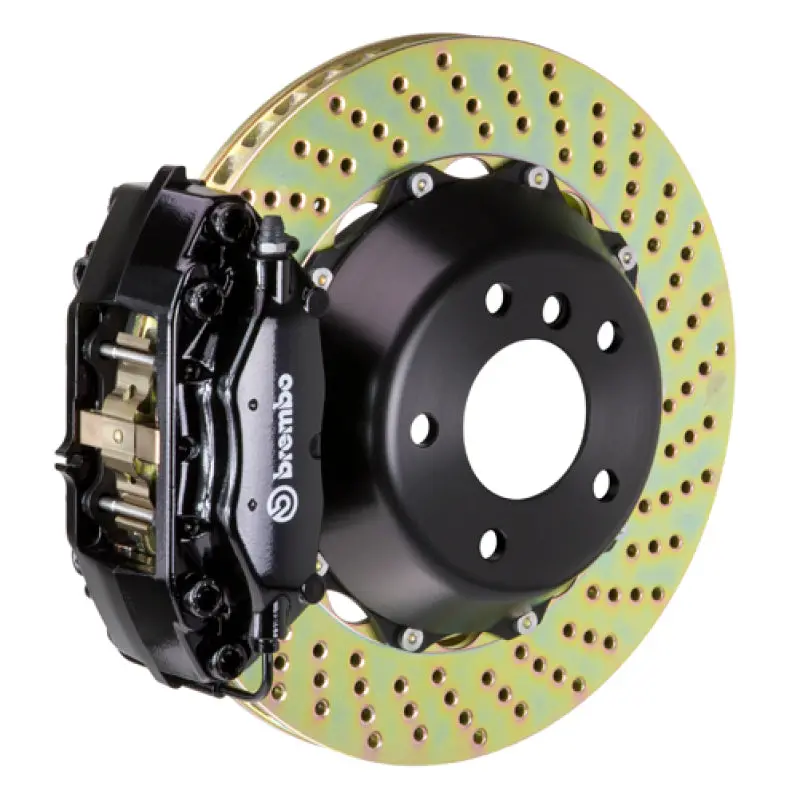 Brembo Gt Big Brake Kit – Rear, Drilled Rotors (345X28Mm), 4-Piston Calipers, For 2006–2012 Bmw 325I/328I (Non-Xdrive) 1